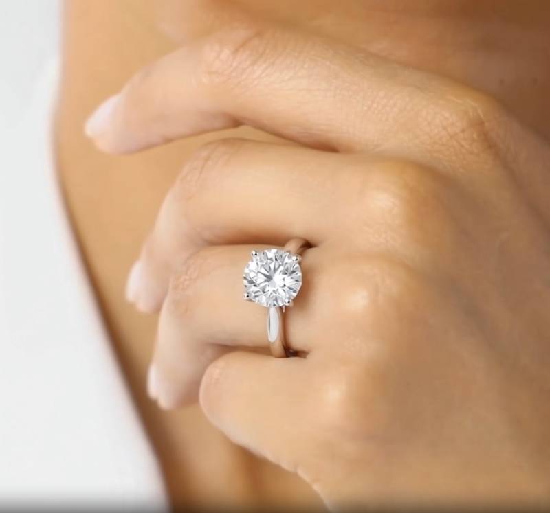 Runder Diamant-Solitärring