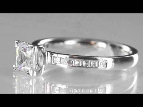 Prinzessinnen-Diamant-Schulterset-Ring