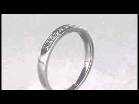 3 mm eleganter Prinzess-Diamant-Ewigkeitsring