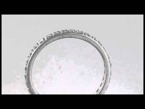 Eleganter, runder Diamant-Ewigkeitsring mit 2,5 mm Durchmesser