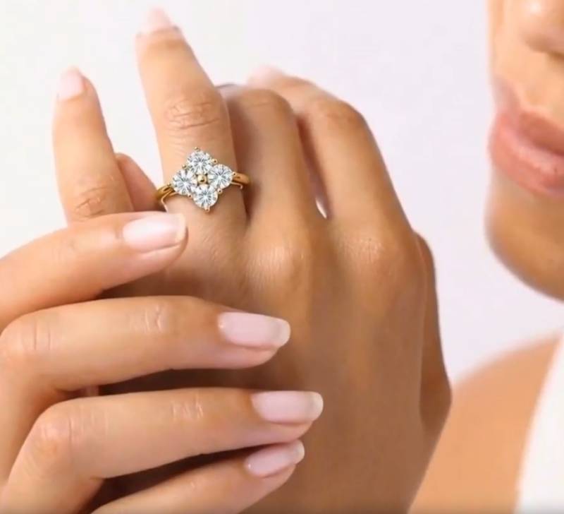 4 Stone Round Diamond Ring