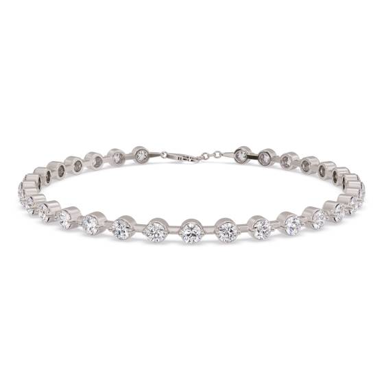 Round Cut Prong Set Bracelet