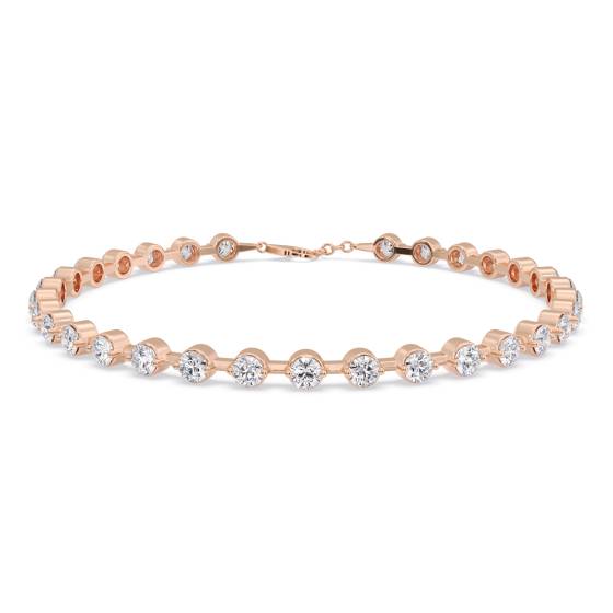 Round Cut Prong Set Bracelet