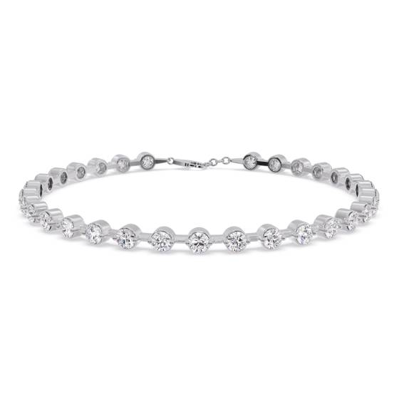 Round Cut Prong Set Bracelet