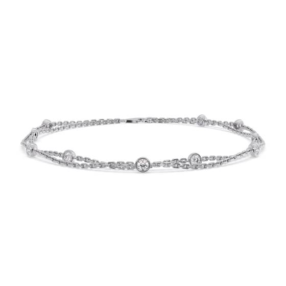 Classic Round Diamond Chain Bracelet