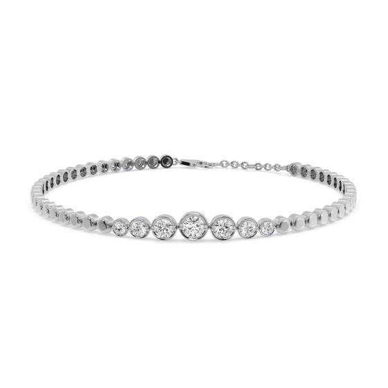 Classic Round Diamond Chain Bracelet