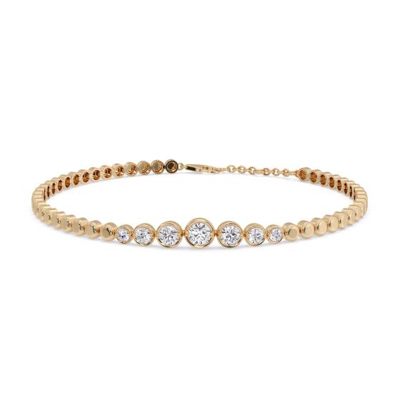 Classic Round Diamond Chain Bracelet