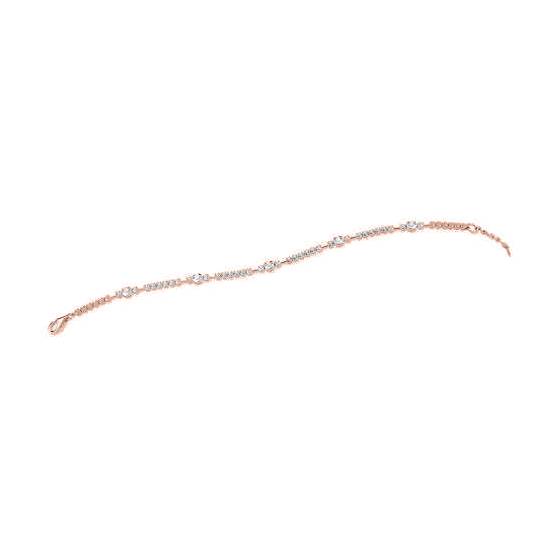 Diamond Trilogy Line Bracelet