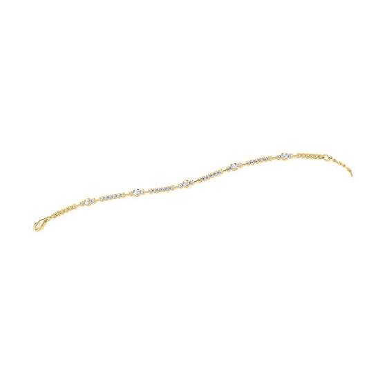 Diamond Trilogy Line Bracelet