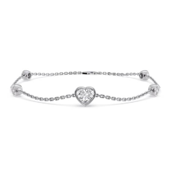 Heart Cut diamond Set Bracelet