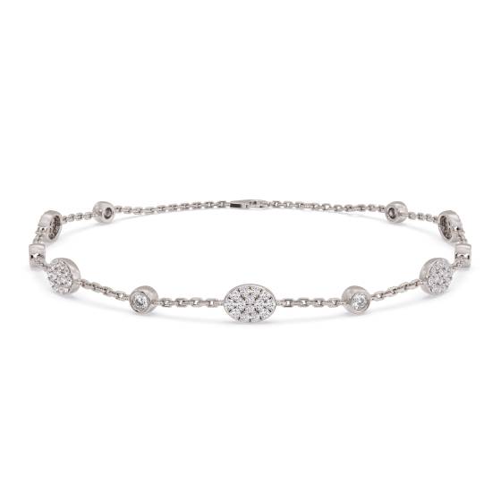 Round Cut Diamond Set Bracelet