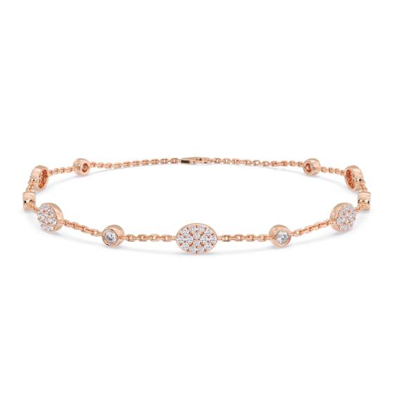 Round Cut Diamond Set Bracelet