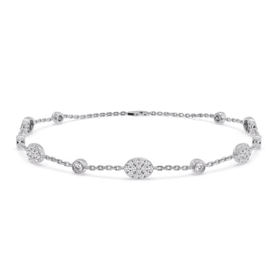 Round Cut Diamond Set Bracelet