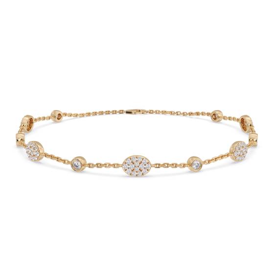 Round Cut Diamond Set Bracelet