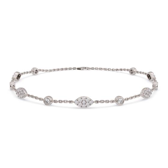 Round Cut Diamond Set Bracelet