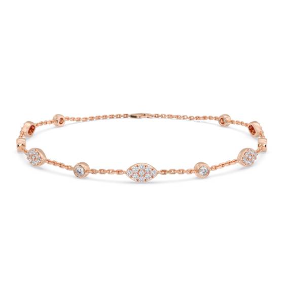 Round Cut Diamond Set Bracelet