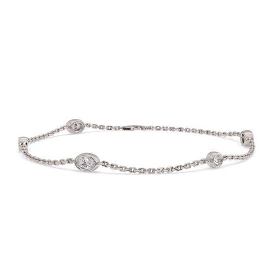 Oval Cut Diamond Set Bracelet