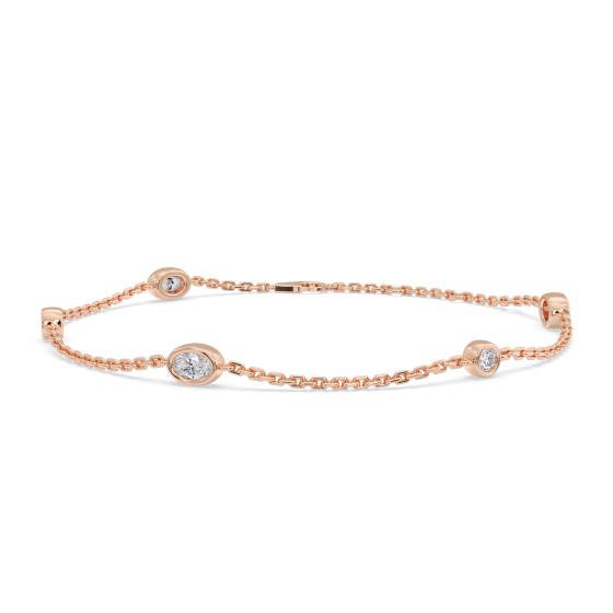 Oval Cut Diamond Set Bracelet