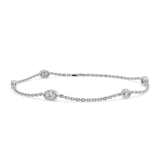 Oval Cut Diamond Set Bracelet