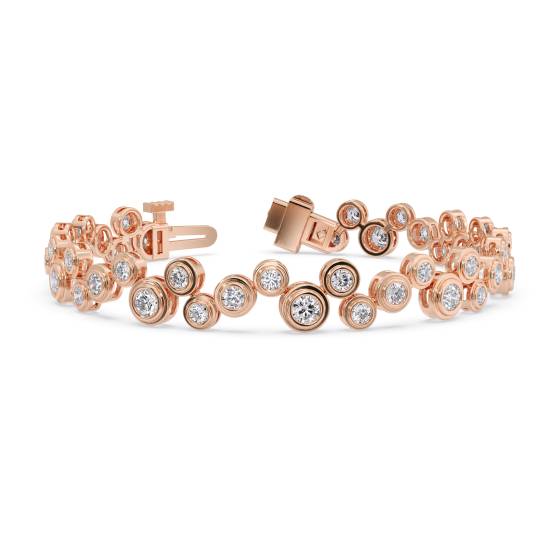 Round Cut Diamond Set Bracelet