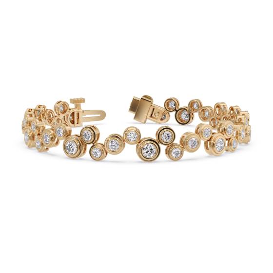 Round Cut Diamond Set Bracelet
