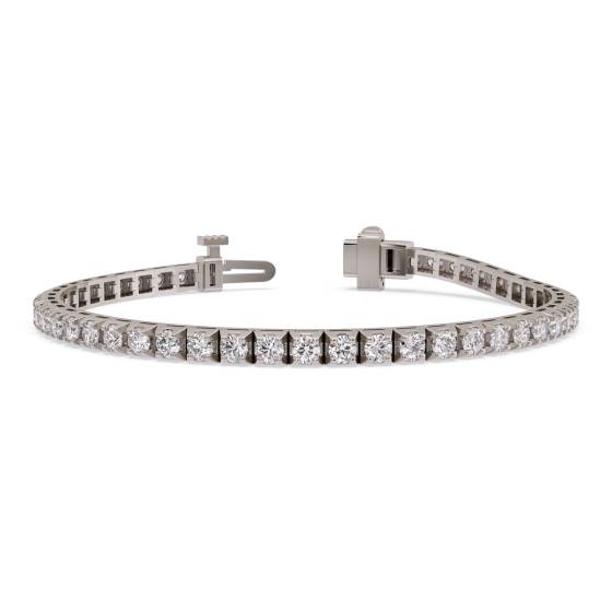 Classic Single Row Diamond Tennis Bracelet