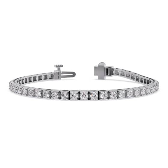 Classic Single Row Diamond Tennis Bracelet