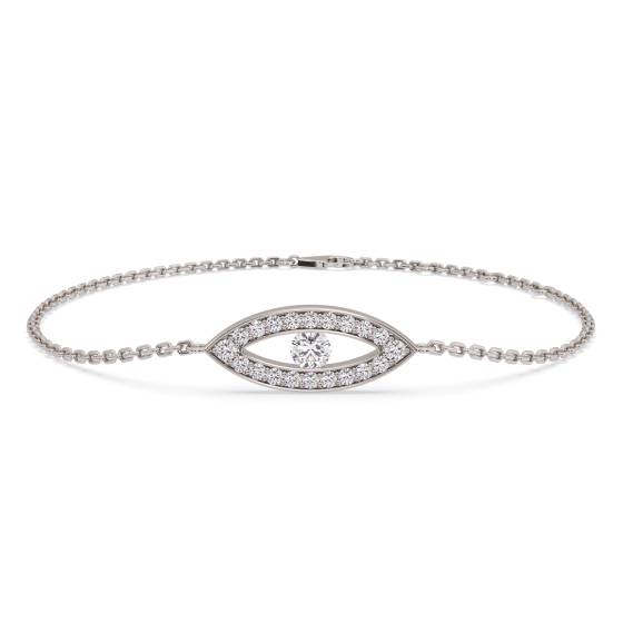 Classic Round Diamond Chain Bracelet
