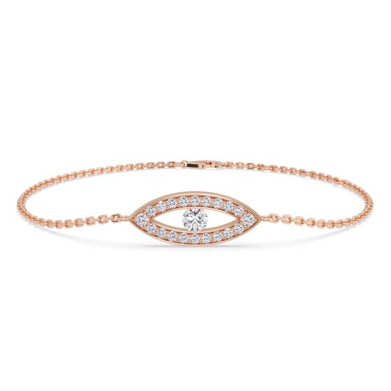 Classic Round Diamond Chain Bracelet
