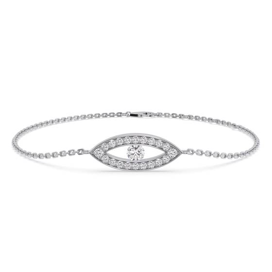 Classic Round Diamond Chain Bracelet
