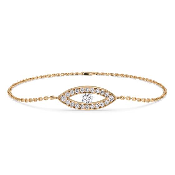 Classic Round Diamond Chain Bracelet