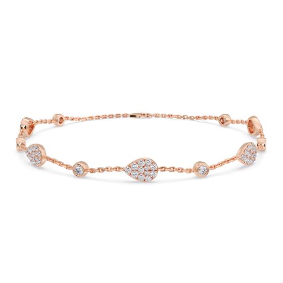Round Cut Diamond Set Bracelet
