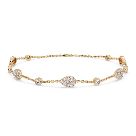 Round Cut Diamond Set Bracelet