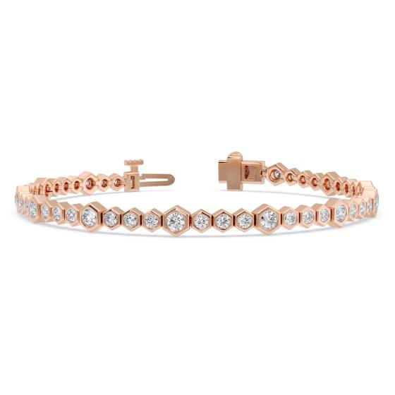 Round Cut Diamond Bracelet