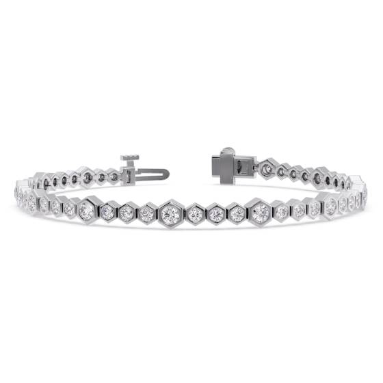 Round Cut Diamond Bracelet