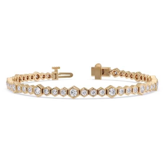 Round Cut Diamond Bracelet