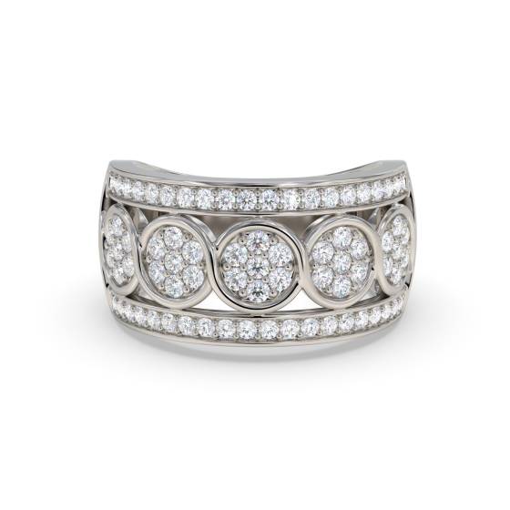 10.5mm Designer Bezel Set Dress Ring