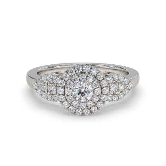 Modern Round Diamond Designer Dress Ring