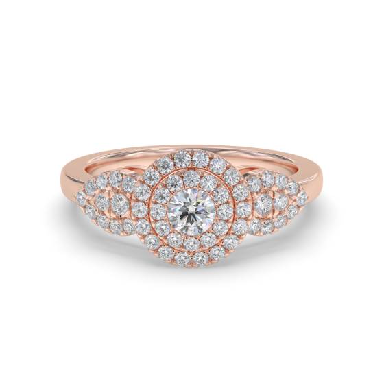 Modern Round Diamond Designer Dress Ring