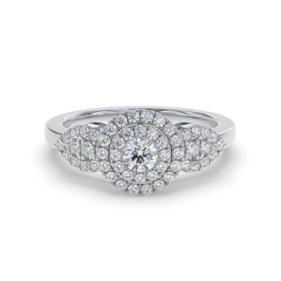 Modern Round Diamond Designer Dress Ring