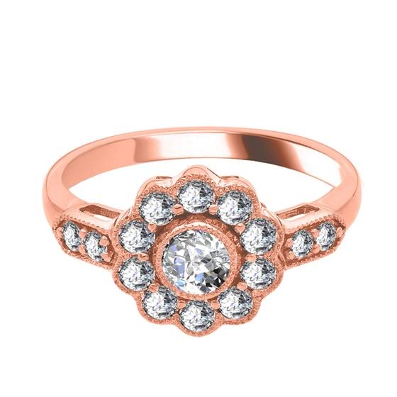Modern Round Diamond Designer Ring