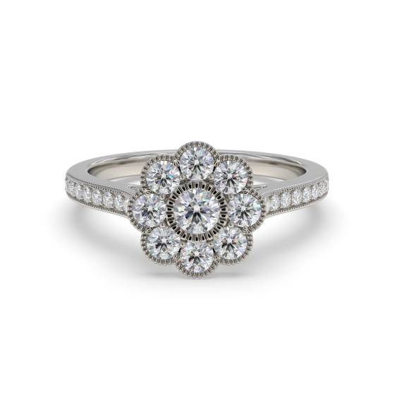 Modern Round Diamond Designer Ring