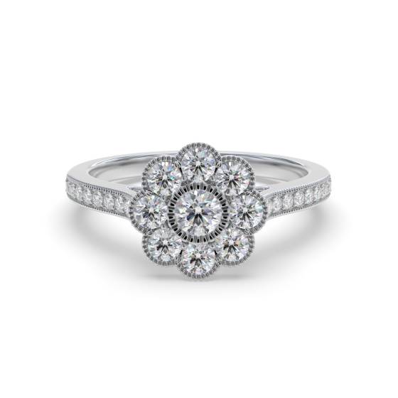 Modern Round Diamond Designer Ring