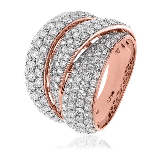 Round Diamond Pave Dress Ring