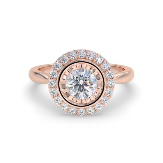 Elegant Round Diamond Cluster Ring