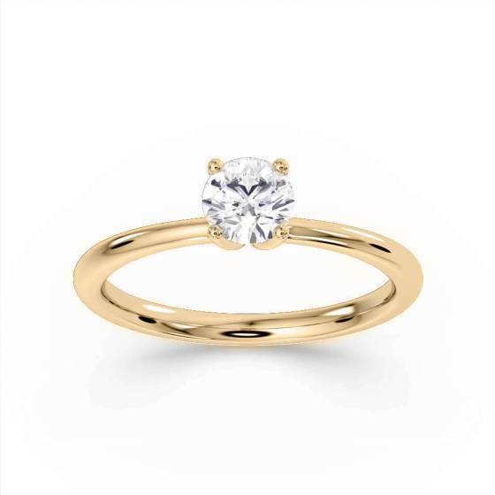 Emerald East to West Diamond Ring