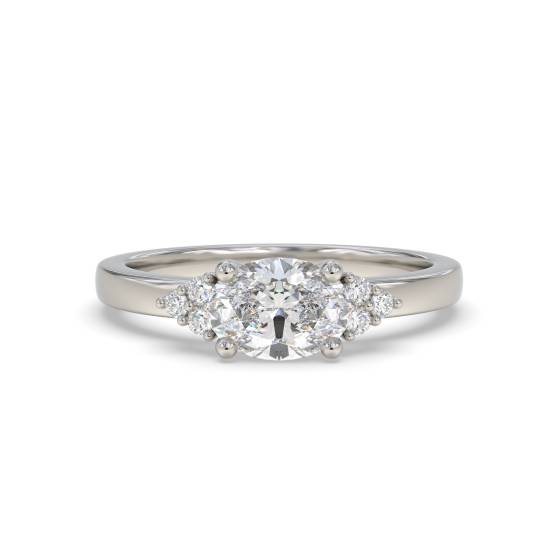 Oval Diamond Designer Ring