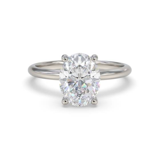 Oval Solitaire Engagement Ring