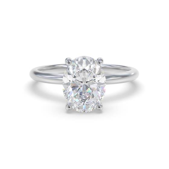 Oval Solitaire Engagement Ring