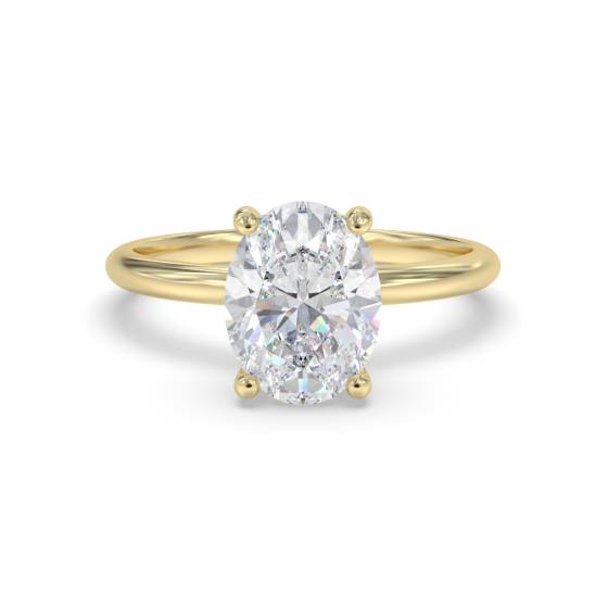 Oval Solitaire Engagement Ring
